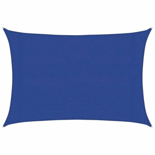 vidaXL Sonnensegel 160 g/m² Rechteckig Blau 3x4,5 m HDPE