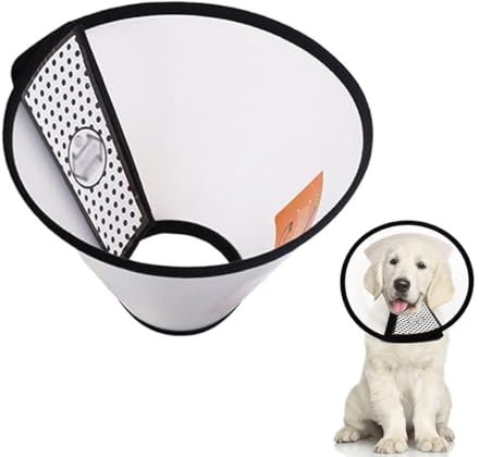 Forma Cono per Cane e Gatto, Collare Regolabile, Collari Protettivi Elisabettiani - Cono per Animali Domestici