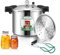 Huanyu 22L Pressure Canner with Pressure Gauge and 15PSI Pressure Weight Can Sterilizer with Alloy Base Compatible for Induction and Gas Stoves Pressure Canners for Canning