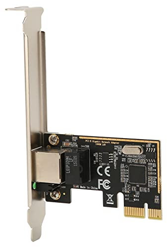 Tarjeta de Red PCIe 1 Gigabit Ethernet, Tarjeta Ethernet PCIe LAN RJ45 de 10/100/1000 Mbps, Compatible con 10, 8/8.1, Vista, 7-64 Bits, OS X 10.7