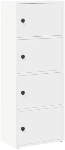 vidaXL Bücherregal Weiß 40x24x102 cm Holzwerkstoff