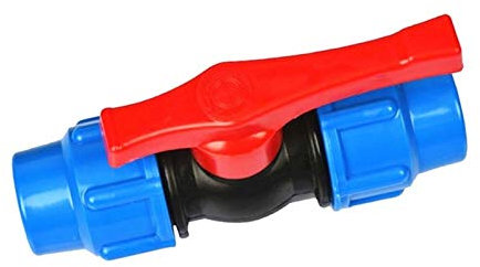 Kunststoff-Kugelhahn mit Absperrventil – Schnellabsperrventil for Wasserleitungen, Zubehör for Verbindungsrohr-Kugelhähne(Blue,20mm)
