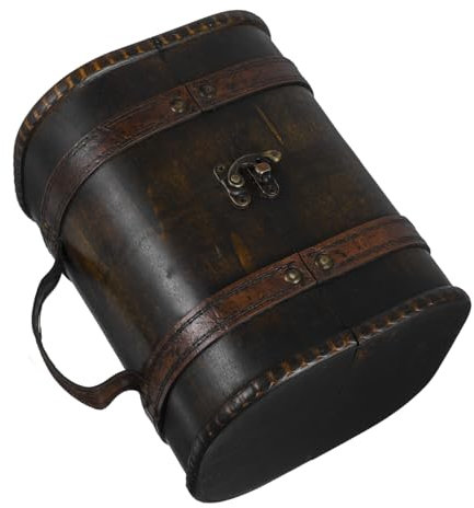 Alipis Vintage Handled Schmuckaufbewahrungsbox Dekorative Truhe Für Schmuck Und Erinnerungen Stilvoller Organizer Für Und Retro Design Für Handgefertigt Schwarzbraun