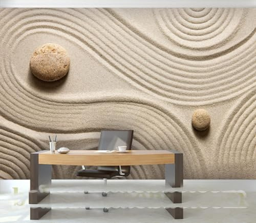 XLMING Sandstone Stone 3D Wallpaper Decorative Study Dining Living Room Bedroom Wall Sofa TV Wall-430cm×300cm