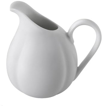 Pot À Lait 1 paquet de saucière en porcelaine blanche for vinaigrettes, lait, bouillon, crème Pichet à lait(190ml)