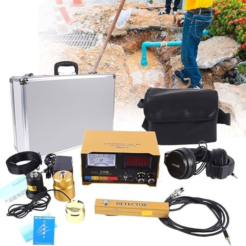 Detector de fugas de agua subterráneo de 3 metros, sensor ultrasónico profesional de fugas de agua, detector de fugas de agua, sensor geófono de fugas de agua para uso doméstico y exterior