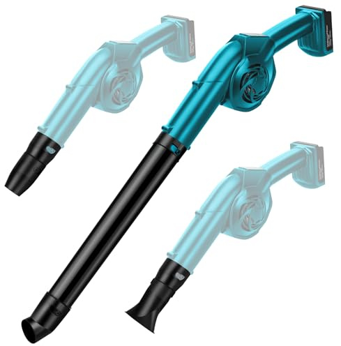 panthem sladdlös lövblåsare, liten fläkt, miniluftfläkt, sladdlös, kompatibel med Makita 18 V (utan batterier), för gräsmatta, lövbubblor, elektrisk luftblås för att blåsa bort löv, snö