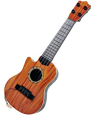 SOIMISS Chitarra Giocattolo per Plastica Simulato con Superficie Liscia Strumento Musicale Educativo per Principianti Sicuro e Pratico per Ragazzi e Ragazze