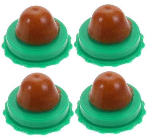 Hohopeti 4PCS Natural Catnip Lollipop Pack Edible Pet Snack for Cats and Kittens Tongue Exercise Chew Treats with Protective Cover Promotes Appetite and Digestion for Indoor Cats