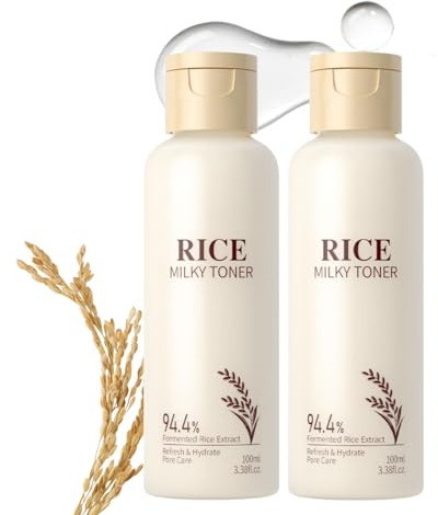 Rice Toner Gesicht - Hydrating Toner with rice extract for deep moisture, Stärkung der Hautbarriere, Nicht Klebrige Erfrischende Pflege für Alle Hauttypen (2)
