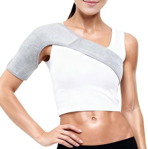 Othrion Size M Shoulder Support for Women and Men,Rotator Cuff Brace,Arm Sling Immobilizer,Relieve Shoulder Discomfort,Shoulder Supports for Left and Right Hands(M,Gray)