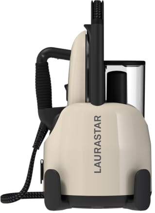 Laurastar Lift Plus Silky Beige, Centrale Vapeur 3-en-1 | Repasse, défroisse & désinfecte, Vapeur DMS hygiénique, Fer vertical, Semelle 3D, Prêt en 3 min