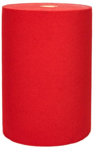 ANRO Cris Gazon Synthétique Tapis Extérieur Gazon Artificiel Rouge 160 x 350 cm Balcon Terrasse Jardin Revêtement Sol Extérieur Résistant Perméable