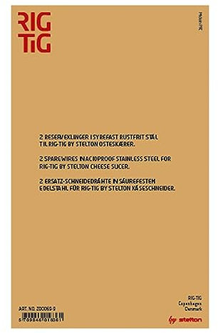RIG-TIG by Stelton Z00069-9 Fil à Fromage pour Z00069/-1/-2 Lot de 2 Pièces Acier Inoxydable