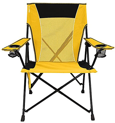 Kijaro Campingstol, diamant ripstop polyester, Izamal gul, dubbellås funktion