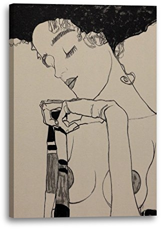 Leinwand (80x120cm): Egon Schiele - Portrait von Gerti Schiele