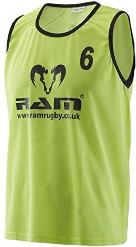 RAM Nummerierte Leibchen, 15 Stück sehr Gute Shirts mit Nummer, U16, Gelb | Trainingshemden, Gelb