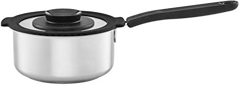 Fiskars Stieltopf mit Deckel, Füllmenge: 1,5 Liter | Für alle Kochfelder geeignet, Rostfreier Edelstahl/Kunststoff, Functional Form, 1026576