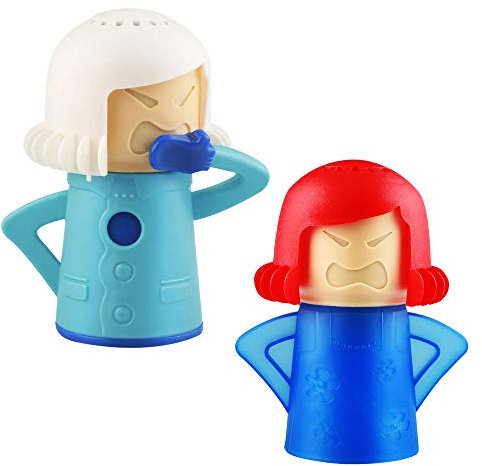 TANCUDER 2 PCS Nettoyeur à Vapeur pour Four à Micro-ondes, Micro-ondes Cleaner Angry Mama Nettoyeur Vapeur de Four Désodorisée et Nettoyer pour Réfrigérateurs, Micro-ondes, Gadget de Cuisine