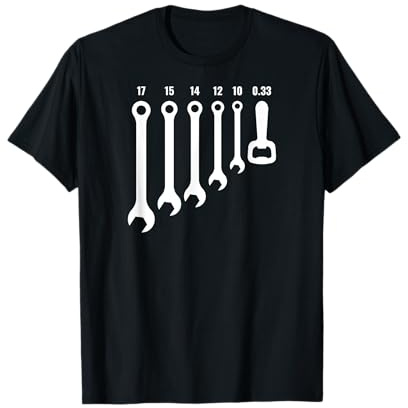 Bière Clé Mécanicien Automobile Ouvre-Bouteille Cadeau T-Shirt