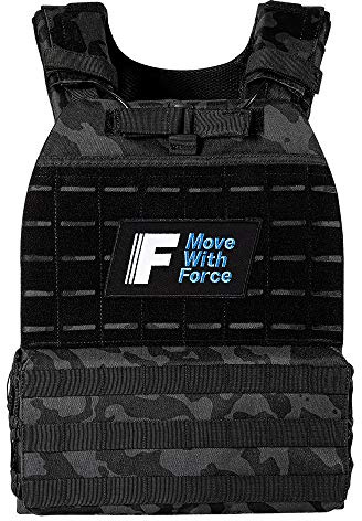 Force Fitness Gewichtsweste, 15 kg, Schwarz