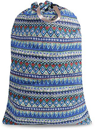 SANFERGE Sac à linge extra large avec cordon de serrage et poignée, sac de voyage robuste pour linge sale et linge domestique, doublure durable indéchirable, 22 motifs (71,1 x 101,6 cm)