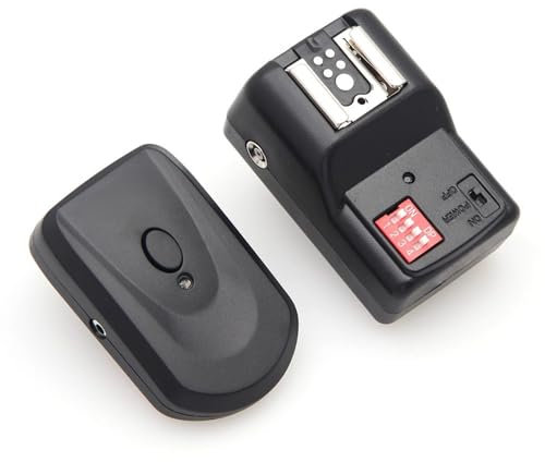 Ensemble de Déclencheur de Studio Flash Radio sans Fil 16 Canaux, Le Déclencheur de Flash Studio sans Fil Comprend émetteur, Récepteur et Une Ligne de Synchronisation