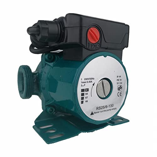 ZYIY Pompe de surpression d'eau à 3 vitesses 46/67/93W Pompe de circulation 230V/50Hz Pompe de surpression domestique pour chauffe-eau et conduite d'eau du robinet 1½× 1 Pompe à pression domestique