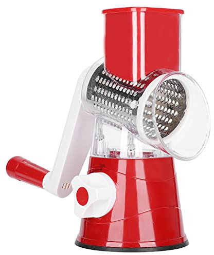 Coupe-Légumes Hachoir à Légumes Multifonctionnel Râpe à Fromage Rotative Râpe à Aliments Manuelle Broyeur Hachoir Râpe de cuisine pour légumes et fruits