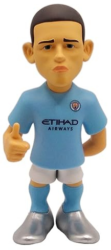 MINIX Bandai Manchester City Phil Foden Model | Figura da collezione Phil Foden | Gamma di giocattoli da calcio Bandai | Colleziona le tue figure e squadre di calcio preferite