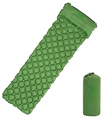 TEmkin Pad Campingmatte, aufblasbar, zum Schlafen, mit Kissen, Luftmatratze, Kissen, Schlafsack, Luftsofas, aufblasbares Sofa (Farbe: 2, Größe: EIN Sitz) (Einheitsgröße, EIN Sitz)