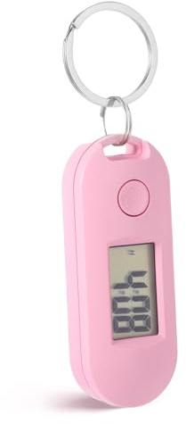 Toddmomy Electronic Keychain Watch Kids Watches Mini Digital Clock Purses for Kids Pendant s Digital Shoulder Brooch Women's Girl Plastic White Nurse Badge Clip