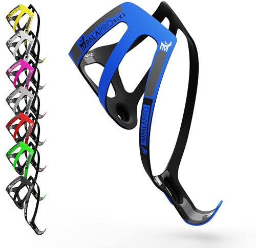 IMPALAPRO - Flaschenhalter Carbon Rennrad & MTB Ultraleicht 18g (Blau) | Carbon Flaschenhalter Rennrad & MTB, Kompatibel mit Trinkflaschen 7.1-7.5cm, Verformungs- & Korrosionsbeständig, Fester Halt