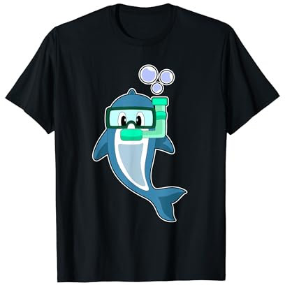 Delfin Taucher Schnorchel Tauchen T-Shirt