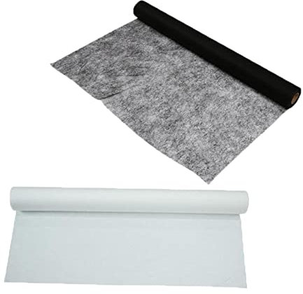 Duiaynke Doppelseitiges Saumband, Stoff, aufschmelzbares Webband, Klebeband, zum Aufbügeln, 2 Rollen, 6,5 m