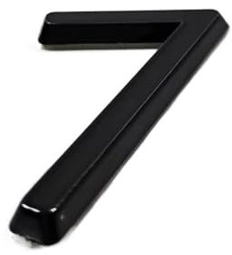 CAFFEN Hausnummer 60/76 mm Selbstklebender Hausnummernaufkleber for Wohnungstürschild aus Kunststoff Haustürschild Nummernschilder Briefkasten Straßennummern Hausnummernschild(7,60mm)
