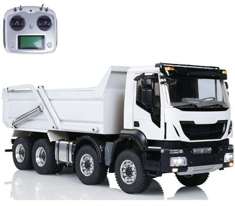 wheelfun 1/14 Maßstab 8x4 Metall-Hydraulik-RC Kipplaster LKW Kippbare Abdeckung Funkgesteuertes Kipper Auto RC Hobby Modelle