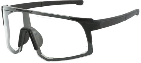 KIKYKUBBLETASW Performance Sport Fahrradbrille UV400 Schutz Sonnenbrille Sonnenbrille Klar Sportsonnenbrille für Herren Leichtgewichtig Winddicht PC-Rahmen Rennrad Brille Outdoor-Sport MTB Radbrille