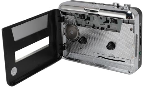Jectse Tragbarer Kassettenspieler, Stereo-Sound-Auto-Reverse-Kassettenrekorder, USB 2.0-Vintage-Audiokassetten-zu-Digital-Konverter für Reisen, Spazierengehen, Joggen