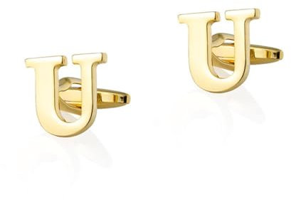 Mens Cufflinks, Manschettenknöpfe Vergoldet Buchstabe G Manschettenknöpfe für Herren
