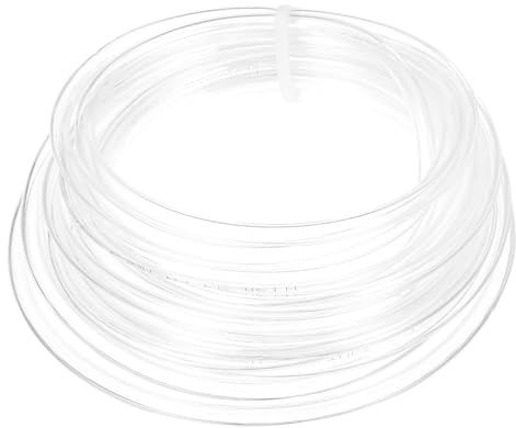 PATIKIL Tuyau Pneumatique 1/4 OD 16.4ft, 6mm OD 4mm ID PU Tube Pour Air Compresseur Raccord Ou Transfert De Fluide, Transparent