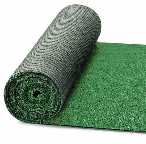 Olivo.Shop - Rollo de hierba artificial, sintético para exterior, césped sintético, césped, jardín, terraza, piscina, 7 mm drenante, Grass Green (2 x 15 m)
