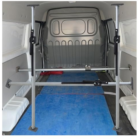 Stabilisator Unterstützung 4er-Set LKW-Ladestangen Mit Ratsche, 130 168 200 248 273 Cm Länge, Ausziehbare Ladestangen Aus Stahl Für Die Ladefläche Von Pickups, Ideales Zubehör Für Arbeits-LKWs(6.6 - 7