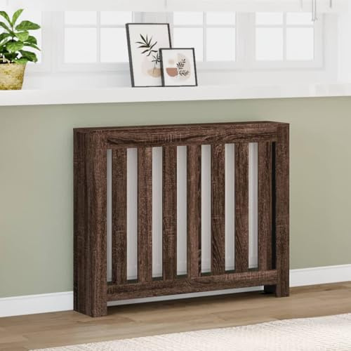 Générique Cache-radiateur chêne Marron 104x20x82 cm Bois d'ingénierie,Accessoires pour radiateurs,12.85KG-852741