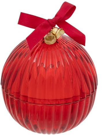 Feeric lights et christmas - Bougie parfumée boule de Noël 50g assorti - Rouge