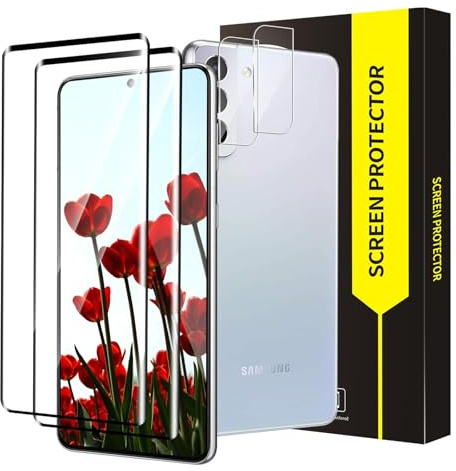 Bodyguard 2+2 Stück Schutzfolie für Panzerglas für Samsung Galaxy S21 5G, 3D HD-Klar Hohe Klarheit Anti-Bläschen Samsung S21 Folie, 9H Härte Stoßfänger Ultrabeständig S21 5G Displayschutzfolie