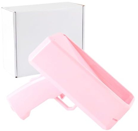YIXANNX Spielzeugpistole mit Geldschein und Flyer Funktion. Ideal zum Verschießen von Spielgeld und Flyern. Perfekt für Partys, Geburtstage und Vereinsveranstaltungen, Rosa