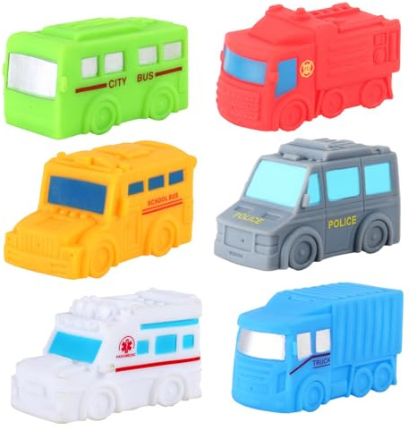 ZIDDAR Bathing Toy Transportation Vehicle Beach Pool for Baby Toddler Outdoor Water Beach Swimming Pool Car 6Pieces Infant Bathtub Playset