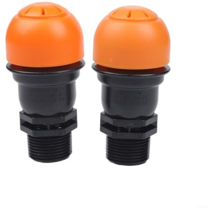 2X Rohrbelüfter DN32-DN63 PP Belüftungsventil für Abwasser Geruchsschutz Druckausgleich einfache Montage orange(3/4 inch)