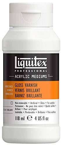 Liquitex Acrylmedium, Firnis, Glanz Firniss 118ml, Professional Firnis-118ml Flasche, 118